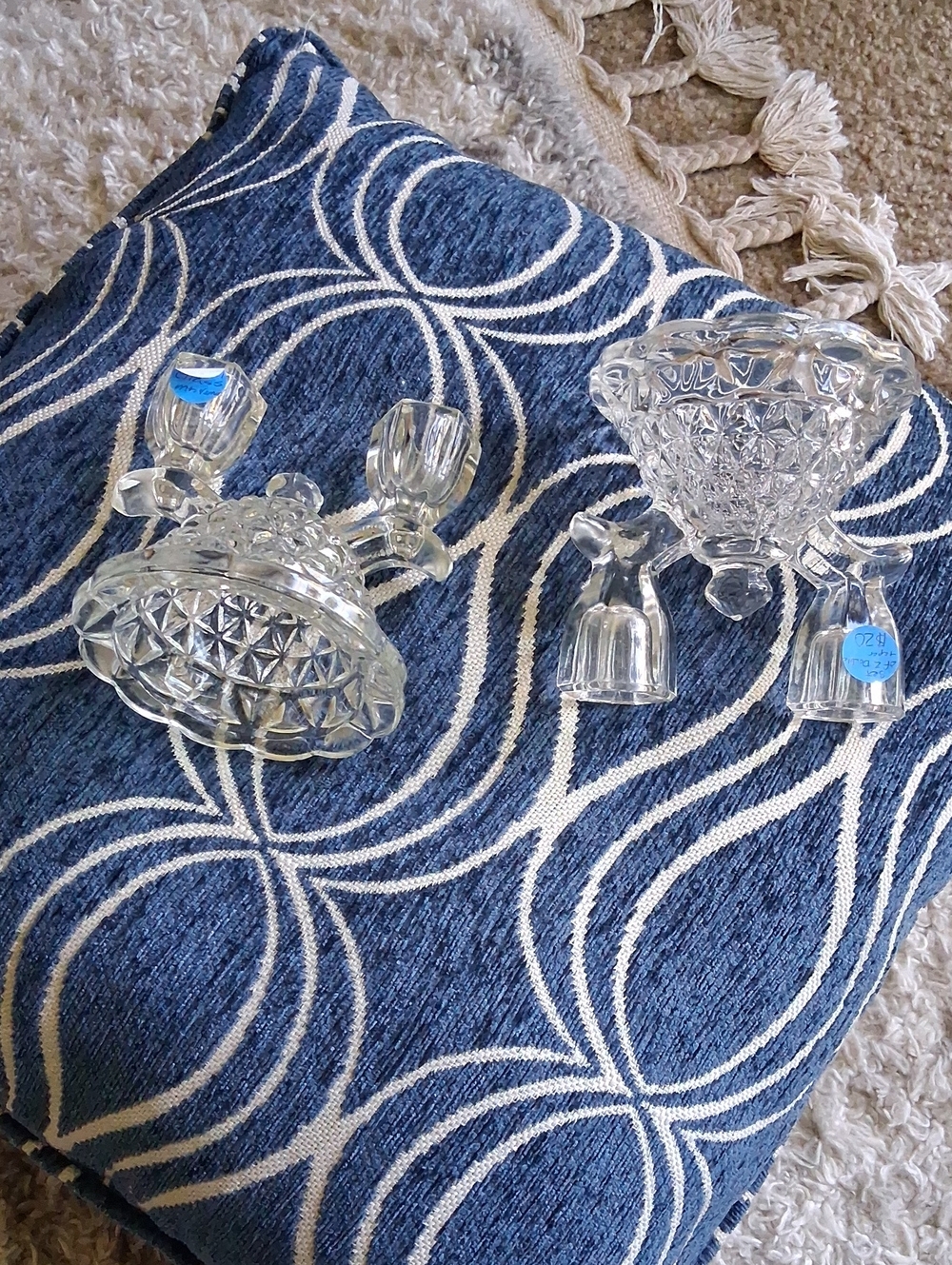Mt. Vernon Imperial Glass Candle Holders Set - Classic Home Accents
